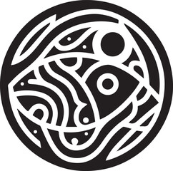 Black Minimalist Animals Silhouettes Icons