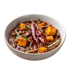 Choley Paneer in a Bowl on a Transparent PNG Background