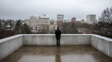 Looking Out On An Overcast Day