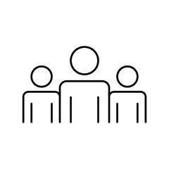Group icon Isolated flat vector in outline simple illustration for web and app..eps