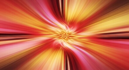 Obraz premium Abstract Burst of Red and Gold Energy.