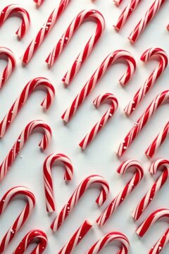 Classic red & white candy cane stripes Festive holiday lollipop pattern , candy cane, white, macro