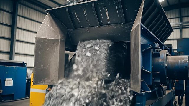 Industrial Waste Recycling Machine Shredding Plastic Scraps for Reuse