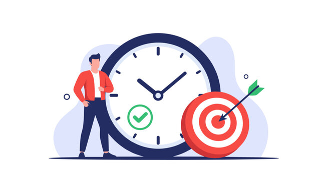 Strategic planning for efficient time management and goal achievement with business objectives in focus