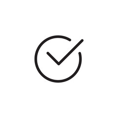Checkmark Icon Isolated flat vector in outline illustration for web and app..eps