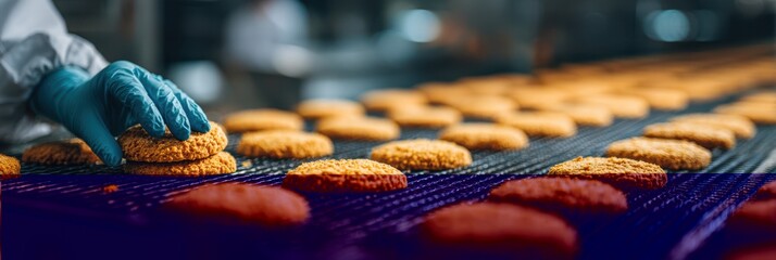 Bakers prepare fresh cookies in a busy kitchen during the afternoon