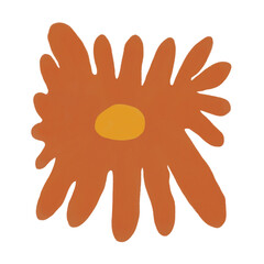 Obraz premium Orange abstract autumn flower,cute autumn flower