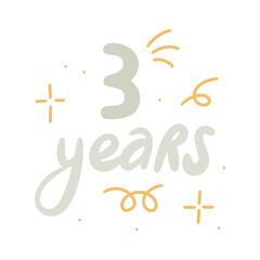 sign sticker illustration celebertion or party vector