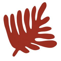 Red maple abstract autumn leaf