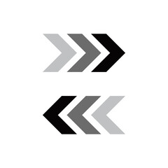 シンプルな矢印のグラデーションイラスト ベクター