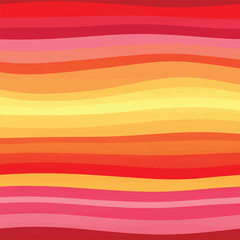 Seamless Pattern, Abstract wavy stripes in warm color gradient creating a sunset-like background image Stock royalty free  image.