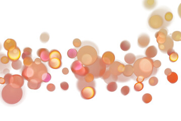 Bokeh lights glowing blurred on transparent background