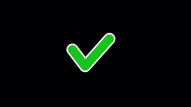 Paper Plane Send to Checkmark &mdash; seamless loop, looping animation, alpha channel