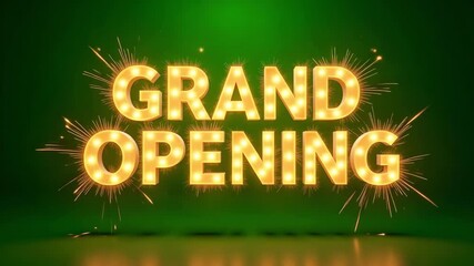 Celebrate your grand opening with dazzling marquee lights and festive sparklers for an unforgettable event launch experience