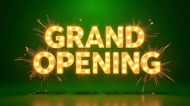 Celebrate your grand opening with dazzling marquee lights and festive sparklers for an unforgettable event launch experience