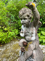statue in the garden