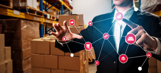 Smart warehouse management system with innovative internet of things technology to identify package...