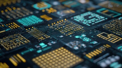 Abstract circuit board pattern