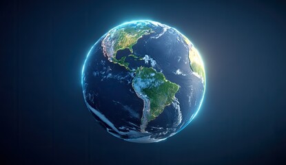 Detailed Earth globe, Central America focused