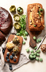Healthy dessert. Vegan gluten-free pastry.