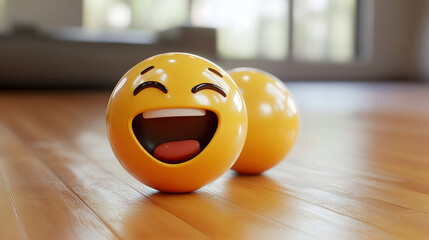 smiley face on a yellow background