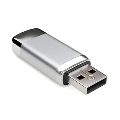 usb flash drive on white background