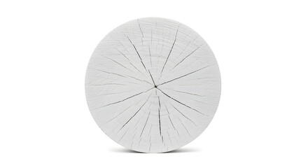 White tree ring isolated on white background