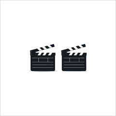 movie clapper board icon