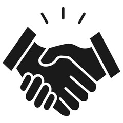 Handshake Glyph Icon