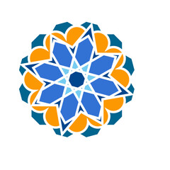 Fototapeta premium islamic Arabesque Mandala, Decorative Geometric Flower