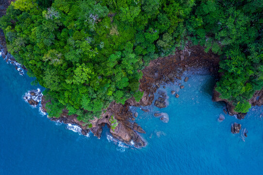 Aerial view of the Koh Bulon island in Thailnd
