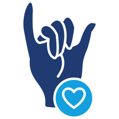 Sincerity Flat Blue Icon