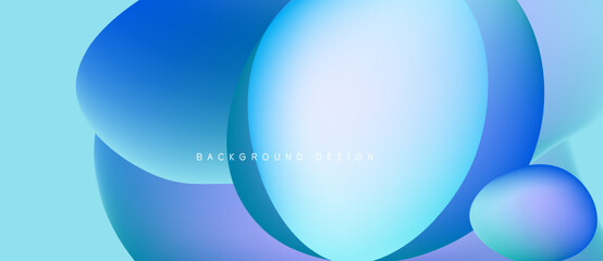 Abstract fluid shapes, blue hues, smooth gradients. Modern design element for backgrounds, digital art, presentations. Light, airy aesthetic.