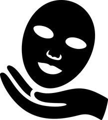 Face Mask Icon – Sheet Mask Skincare Silhouette