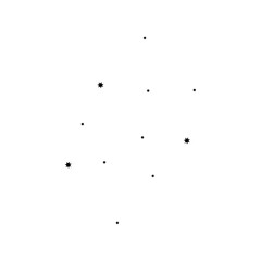 sun moon star and hand illustration