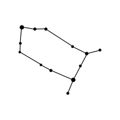 sun moon star and hand illustration