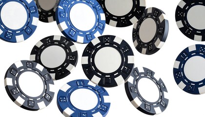 Casino chips in mid-air (1)