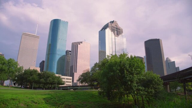 Timelapse Footage of Houston Cityscape and Skyline