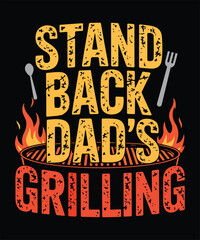 Grill Master Dad” Funny BBQ & Cooking T-Shirt