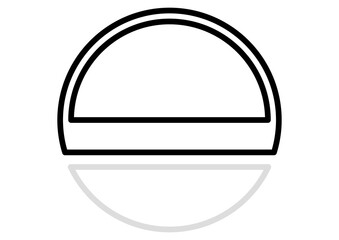 モノクロの分割したラベル風フレーム