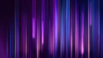 Abstract vertical lines of blurred vibrant purple and blue hues