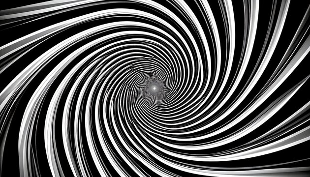 Black and white spiral vortex illusion (1)