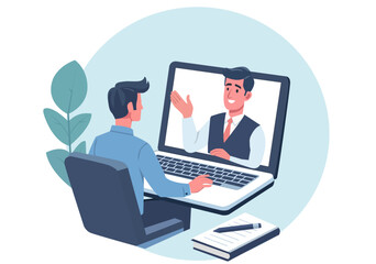 Online counseling, learning or meetings