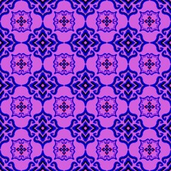 Ethnic Quatrefoil and Diamond Motif in Red and Ochre