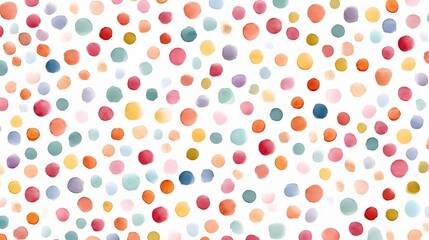 Vibrant multicolor polka dots forming a playful confetti wallpaper style
