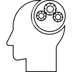 human head silhouette