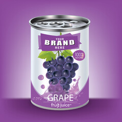 Design of grape can packaging