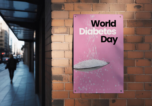 Street Wall Poster Mockup