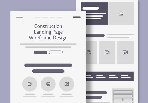 UX Wireframe for Architecture and Home Services Website