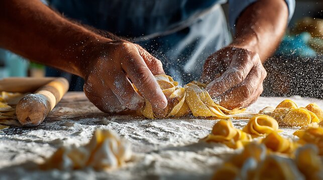 Making homemade pasta fresh italian pasta dough recipe traditional cuisine culinary experience cooking class 100